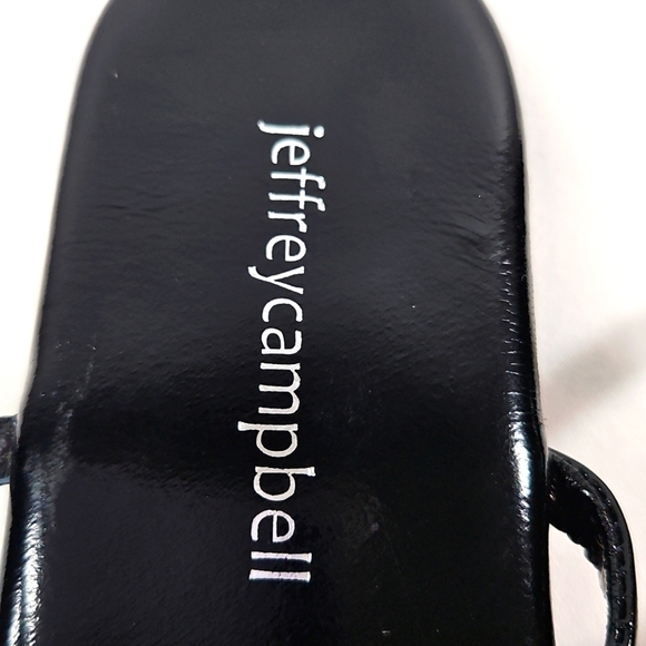 Jeffrey Campbell Black LLC FLAT TOE RING Sandals Size 6 NWT - Picture 2 of 8